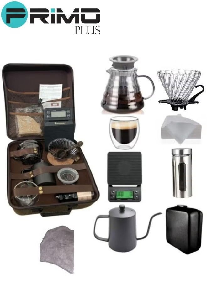 PRIMO PLUS V60 Pour Over Coffee Maker Set With Carry Case - Image 1