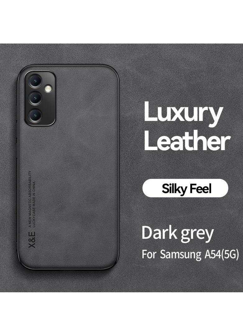 Color Fans - Case for Samsung A54 5G Cover Bumper Built-in Metal Plate Dark Grey - Image 1