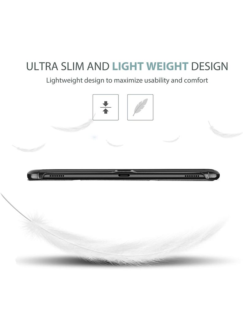 Theodor Protective Flip Case For Samsung Galaxy Tab A 10.5, T590 With Trifold Stand Auto Wake Sleep Shockproof Cover Life is better with panda copy - Image 3