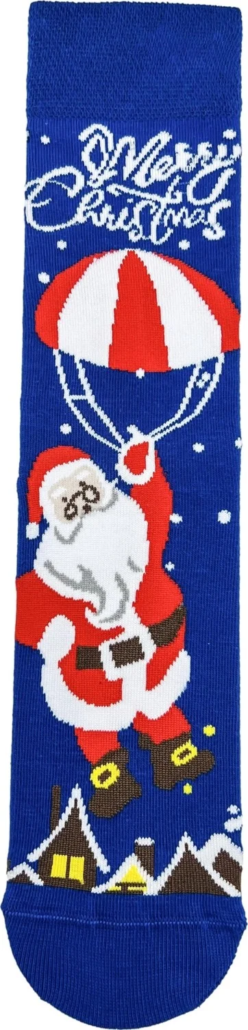 كارنافال سوكس Blue Merry Christmas Written Christmas Socks
