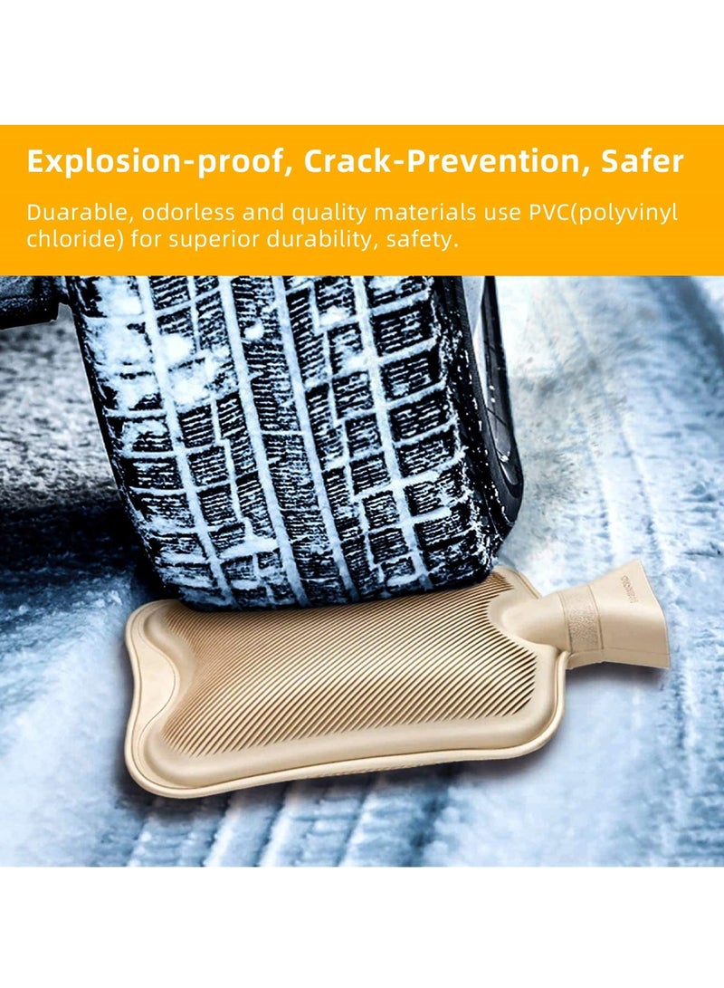 2L Rubber Hot Water Bottle with Plush Cover for Menstrual and Pain Relief, Ideal for Neck, Shoulders and Feet, Perfect Gift for Women and Girls - Image 5