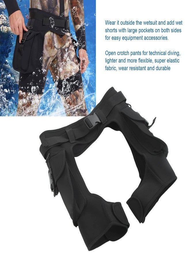 EVTSCAN Wetsuit Pants for Mens, 2.5mm Neoprene Diving Technical Shorts, Quick Dry, with Two Large Side Pockets and Adjustable Waist Band for Technical Diving(X-Large) - Image 3