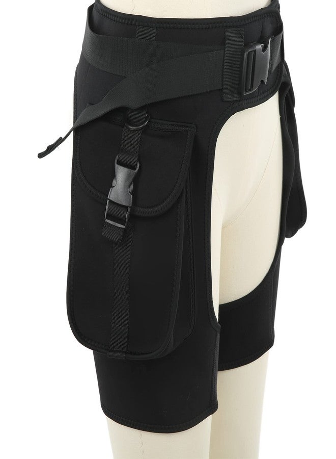 EVTSCAN Wetsuit Pants for Mens, 2.5mm Neoprene Diving Technical Shorts, Quick Dry, with Two Large Side Pockets and Adjustable Waist Band for Technical Diving(X-Large) - Image 5