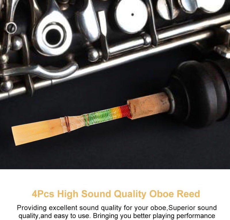 Focket Reeds,4Pcs High Sound Quality Medium Soft Reeds Wind Instrument Replacement Parts for Beginners/Students - Image 2