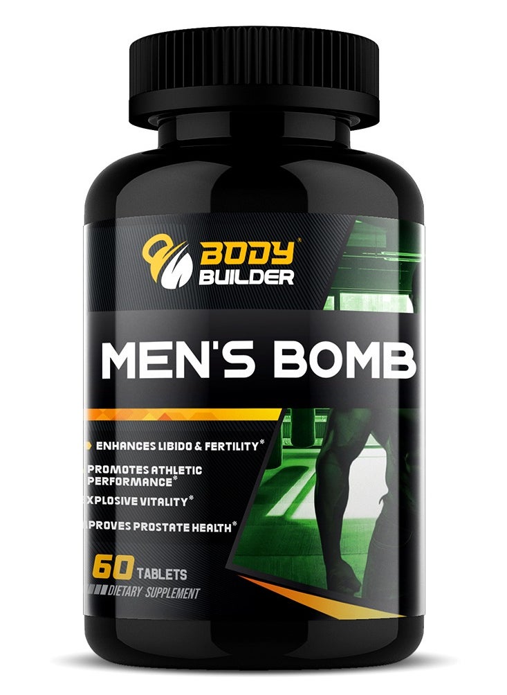 Body Builder Body Builder Men's Booster Enhances Libido & Fertility 60 Tablets 