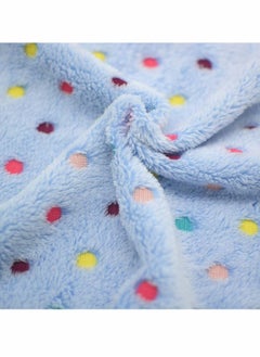 Y&D Dog Blankets Super Soft Blankets Cute Dot Pattern Pet Blanket Flannel Fluffy Cozy for Puppy Dogs or Cats Small (23" x 16")  - Image 2