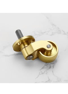 Y&D Threaded Stem Caster Wheels Swivel Casters, Universal Brass Stems 360 Degree Rotation Metal Replacements for Furniture Trunk Box Trolley Cabinet Coffee Table (Pack of 4)  - Image 2