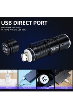 Y&D UV 365nm Flashlight, Portable and Zoomable LED Ultraviolet Blacklight for Glue Curing, Pet Stain Detection, Scorpion Finder  - Image 4