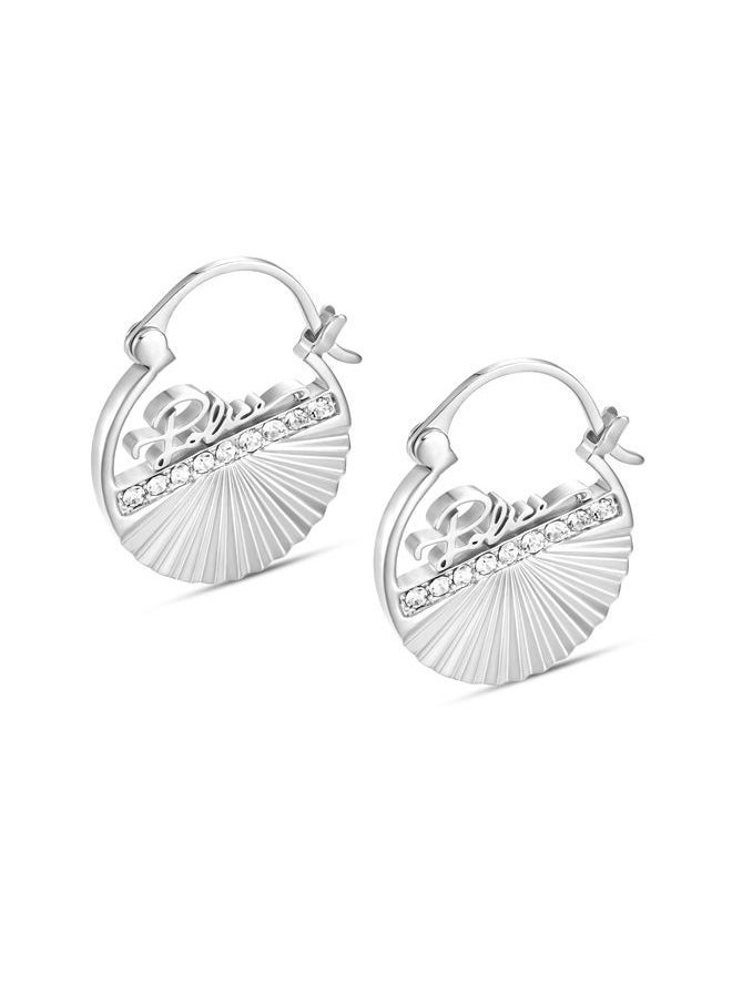 POLICE Seashell Earring for Women Stainless Steel with Crystals  - Image 1