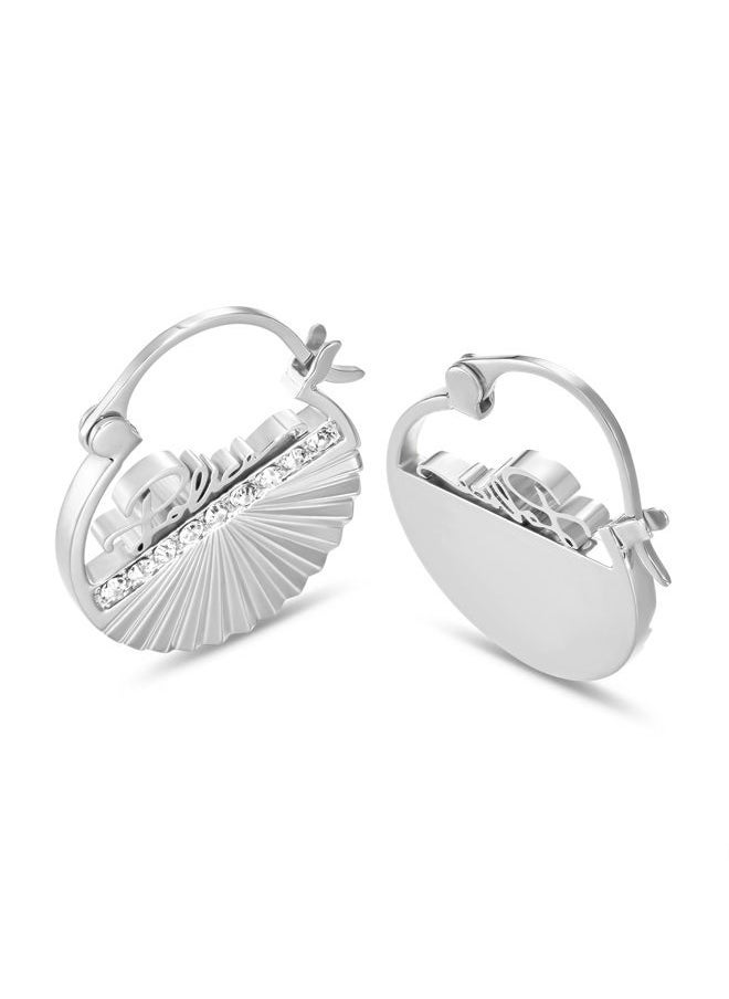POLICE Seashell Earring for Women Stainless Steel with Crystals  - Image 3