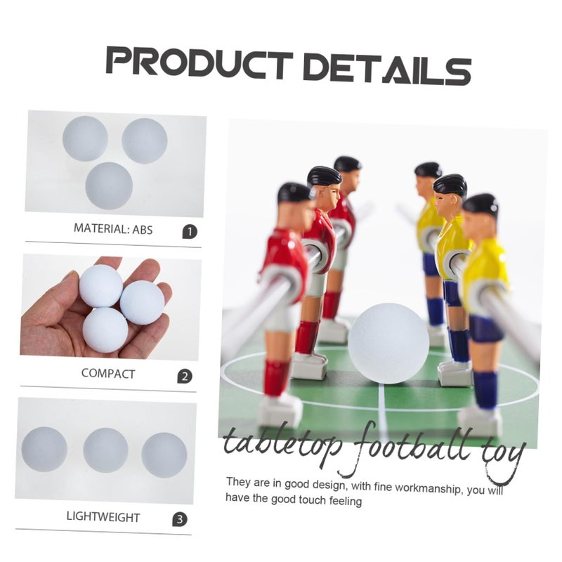 3 Pcs Wear Resistant Foosball Balls Professional Table Soccer Replacement Lightweight For Home Game - Image 5