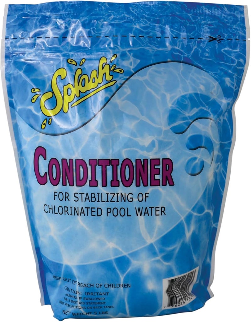 Robelle 5-Pounds Premium Chlorine Stabilizer and Conditioner, Concentrated Cyanuric Acid for Pools, Pool Stabilizer, Helps Chlorine Last Longer, Made in USA - Image 1