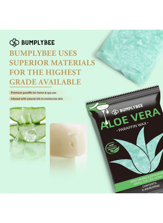 BUMPLYBEE Paraffin Wax for Hand and Feet, 10 Pack Aloe Vera Paraffin Wax Refills for Paraffin Wax Machine, Hand Wax Paraffin Wax Bath, Foot Wax Paraffin Bath, Moisturizing Hands Feet, Deep Hydration - Image 2