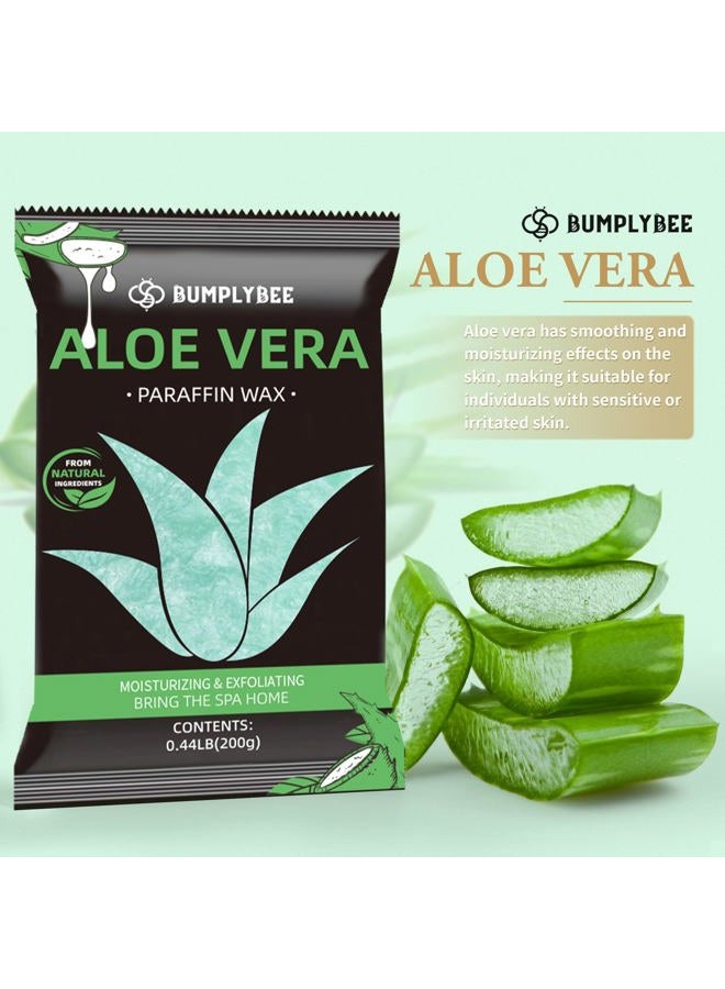 BUMPLYBEE Paraffin Wax for Hand and Feet, 10 Pack Aloe Vera Paraffin Wax Refills for Paraffin Wax Machine, Hand Wax Paraffin Wax Bath, Foot Wax Paraffin Bath, Moisturizing Hands Feet, Deep Hydration - Image 3