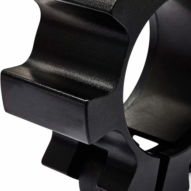 Berfea Metal Olympic Barbell Clamps 2inch Heavy Duty Exercise Collars,Weight Clips for 2" Barbell,Quick Release Weight Clamps for Weightlifting, Olympic Lifts Strength Fitness Training 1 Pair - Image 5