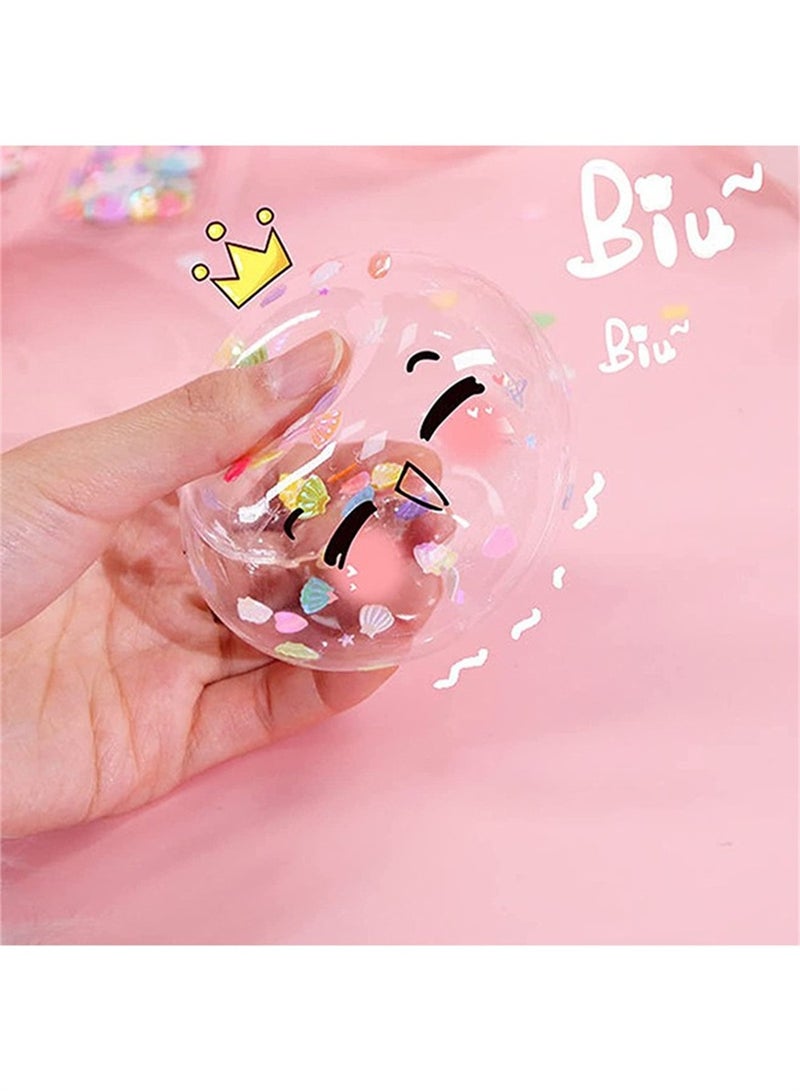 مجموعة مكونة من 2 بكرة شريط فقاعات نانو للأطفال، غراء نانوي لنفخ الفقاعات (أرجواني وأبيض) - Image 2