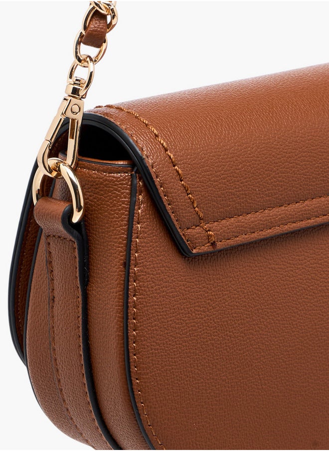 Celeste Women's Lock Accent Crossbody Bag with Detachable Strap  - Image 5