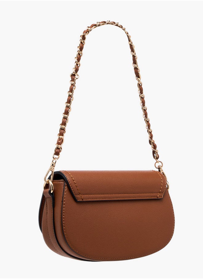 Celeste Women's Lock Accent Crossbody Bag with Detachable Strap  - Image 3