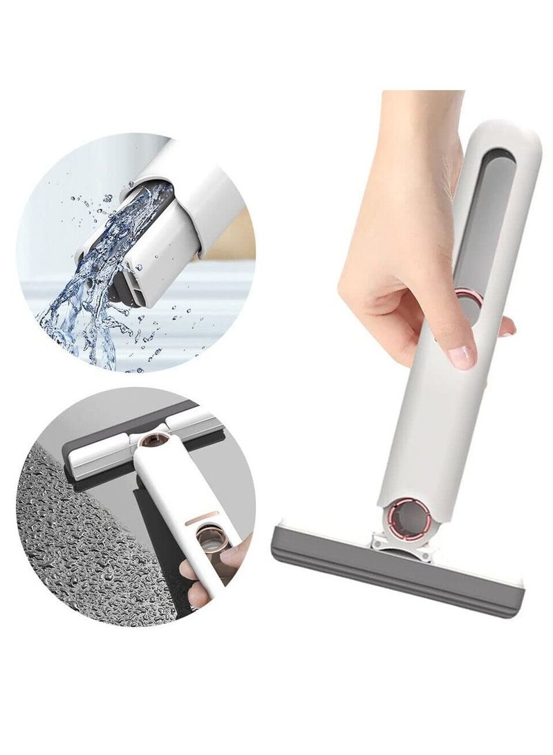 DubaiGallery Foldable Cleaning Mop Set with Rotary Adjustment, Push-Pull Design, and Long Handle - Perfect for Water Absorption and Narrow Space Cleaning - Ideal for Household and Car Supply - Image 3