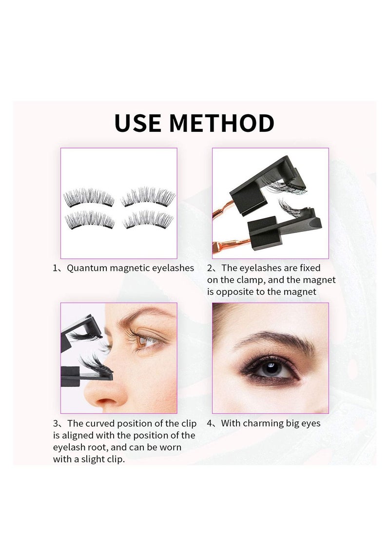 SYOSI Woman Magnetic Lashes Quantum Eyelash Applicator Ensure GlossierMagnetic Lashes Curler Clip 3D Magnetic Eyelashes Special Curler Exquisite Box Packing  - Image 3