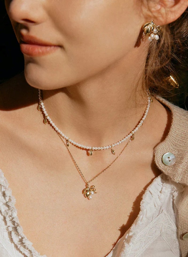 HEFANG Grapes Necklace-Cream White - Image 2