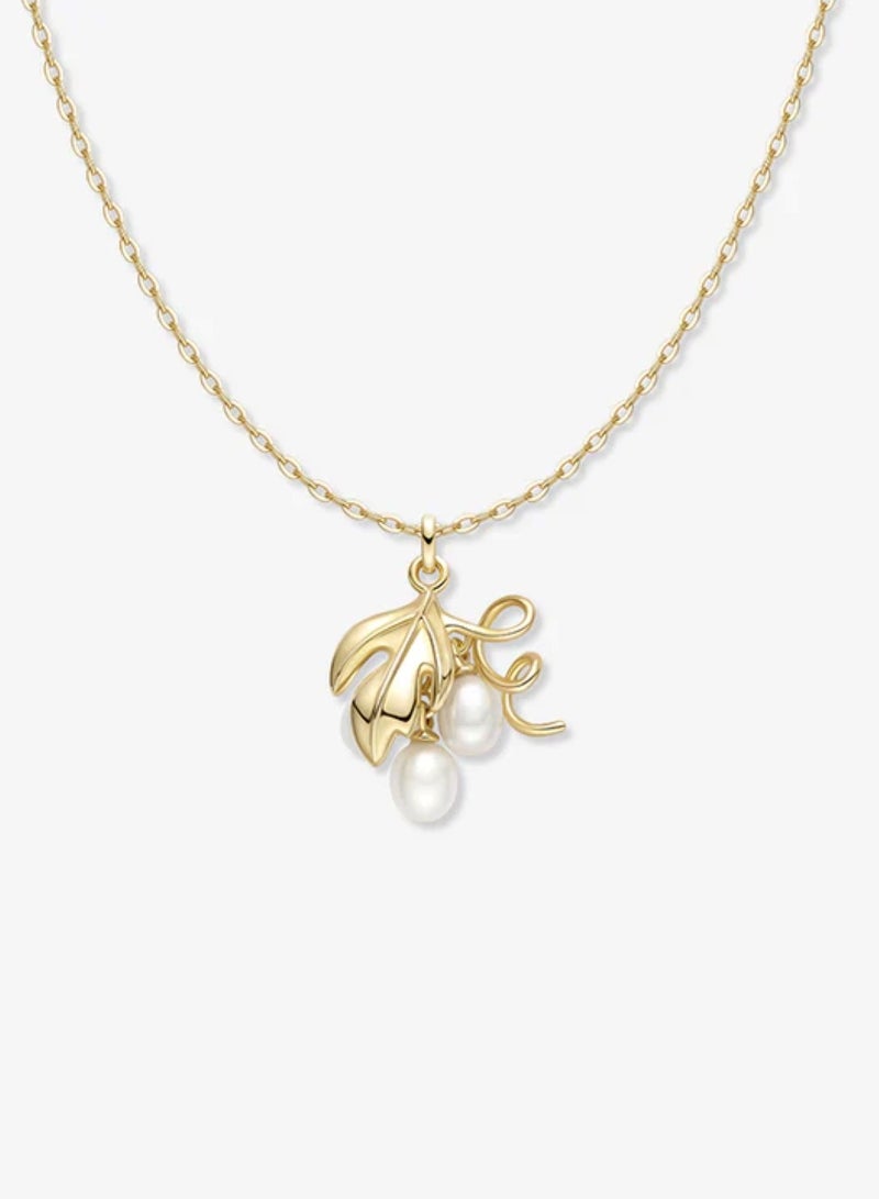 HEFANG Grapes Necklace-Cream White - Image 1