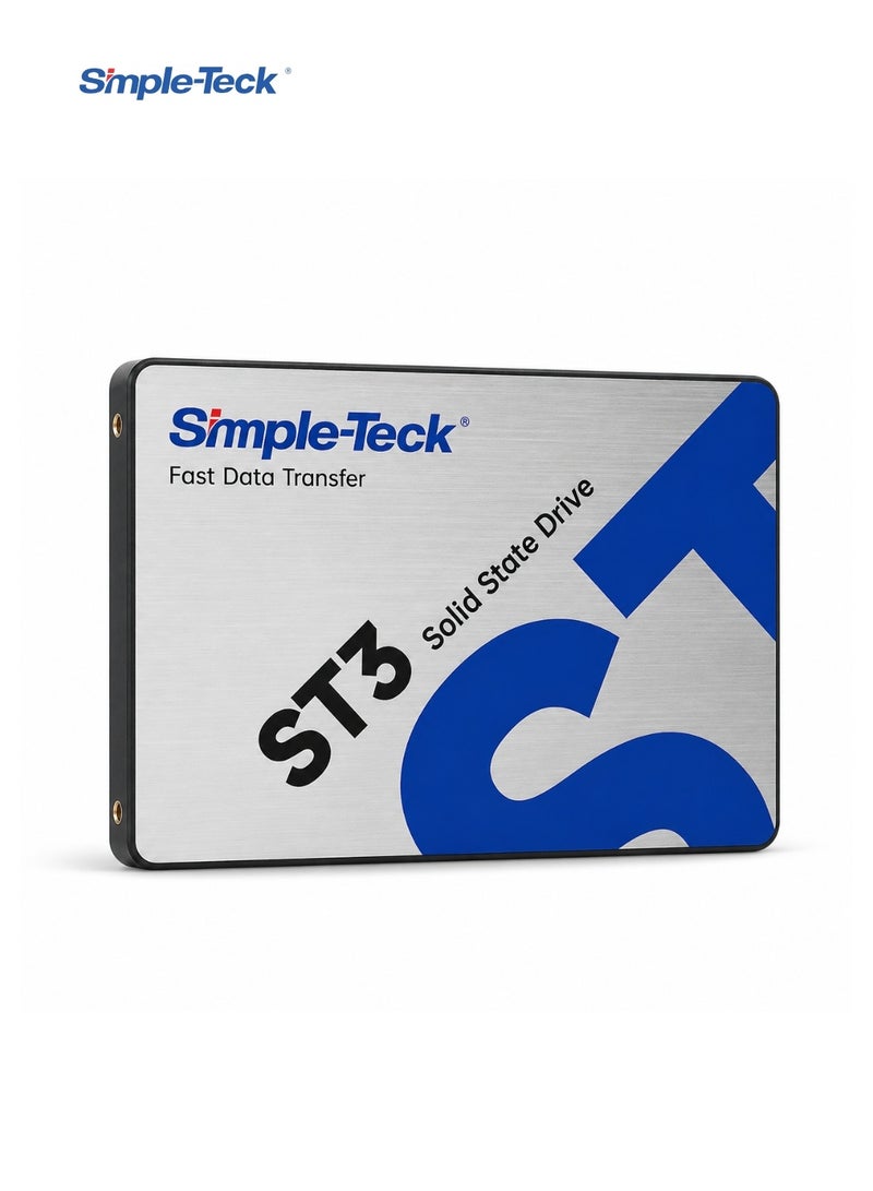 Simple-Teck ST3 256GB 2.5" SATA III Internal SSD | Up to 520MB/s Read & 450MB/s Write | 3D NAND | TLC Caching | SATA 6Gb/s | Shock Resistant - Image 2