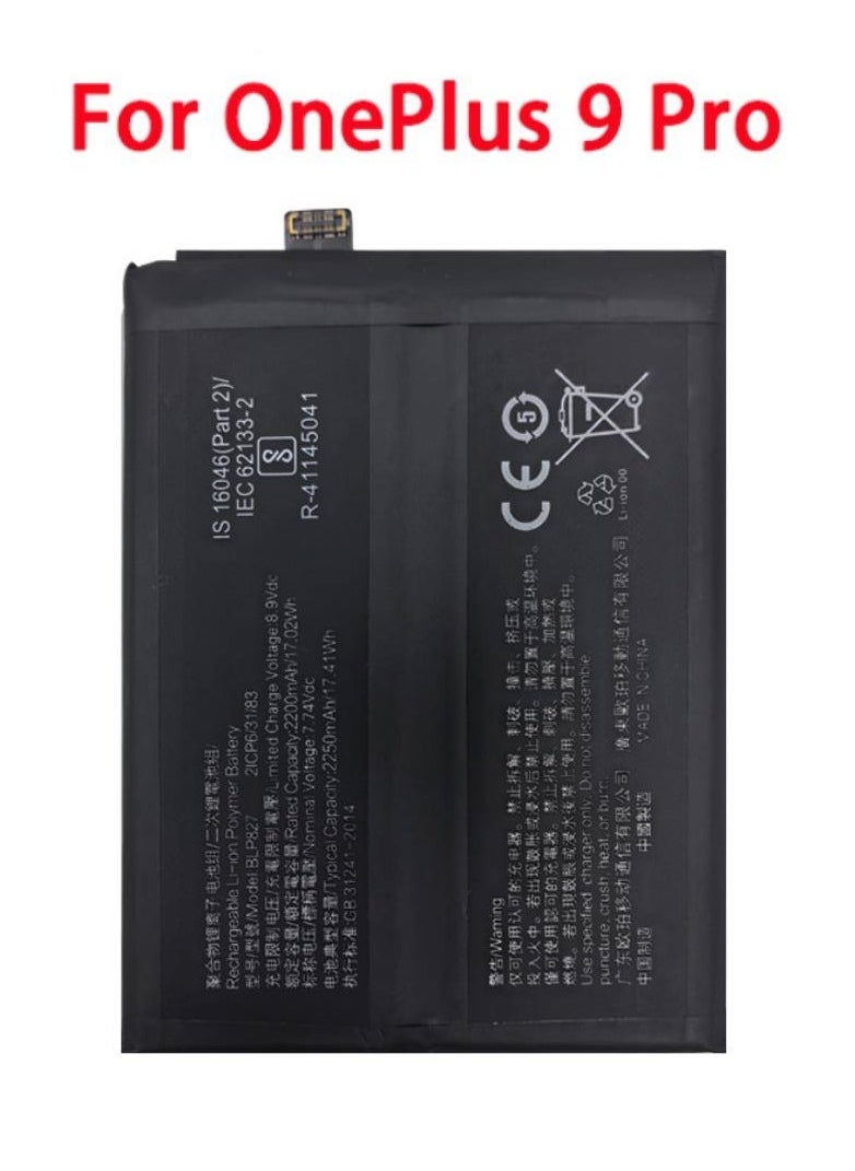 ELTRAZONE Replacement Internal Battery BLP827 Compatible for OnePlus 9 Pro – High-Capacity Li-ion Rechargeable Battery for Enhanced Power and Performance – Safe and Durable Internal Battery Replacement for OnePlus 9 Pro Smartphone (Black) - Image 2