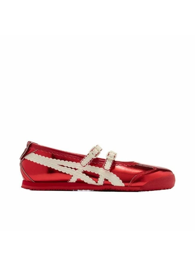 Onitsuka Tiger Mexico 66 TGRS Women’s Ballet Flats - Red | Comfortable & Stylish Casual Mary Jane Shoes - Image 5