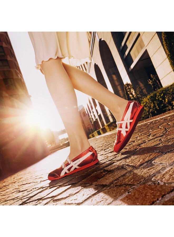 Onitsuka Tiger Mexico 66 TGRS Women’s Ballet Flats - Red | Comfortable & Stylish Casual Mary Jane Shoes - Image 3