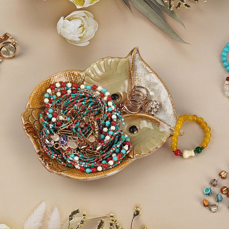 🍽️ صينية تقديم سيراميك مقاومة للميكروويف للوجبات الخفيفة والحلويات بتصميم مدمج - Image 2