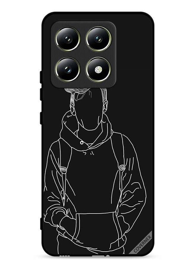 Covernex Xiaomi 14T 5G Protective Case Cover Sketch Of Jacket Boy - Image 1