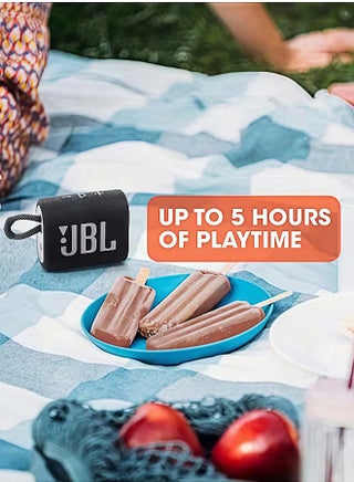 Go 3 - Waterproof Wireless Portable Bluetooth Speake and Dustproof , Big Pro Sound with Punchy bass,Built-in long-lasting battery, Made in Part with Recycled Materials (Black) - view 5