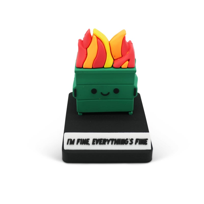 GOOFBALLS Funny Phone Stands â€“ Hilarious and Unique Smartphone Holders for Desk or Nightstand for Friends, Coworkers & Tech Lovers - Dumpster - Image 1