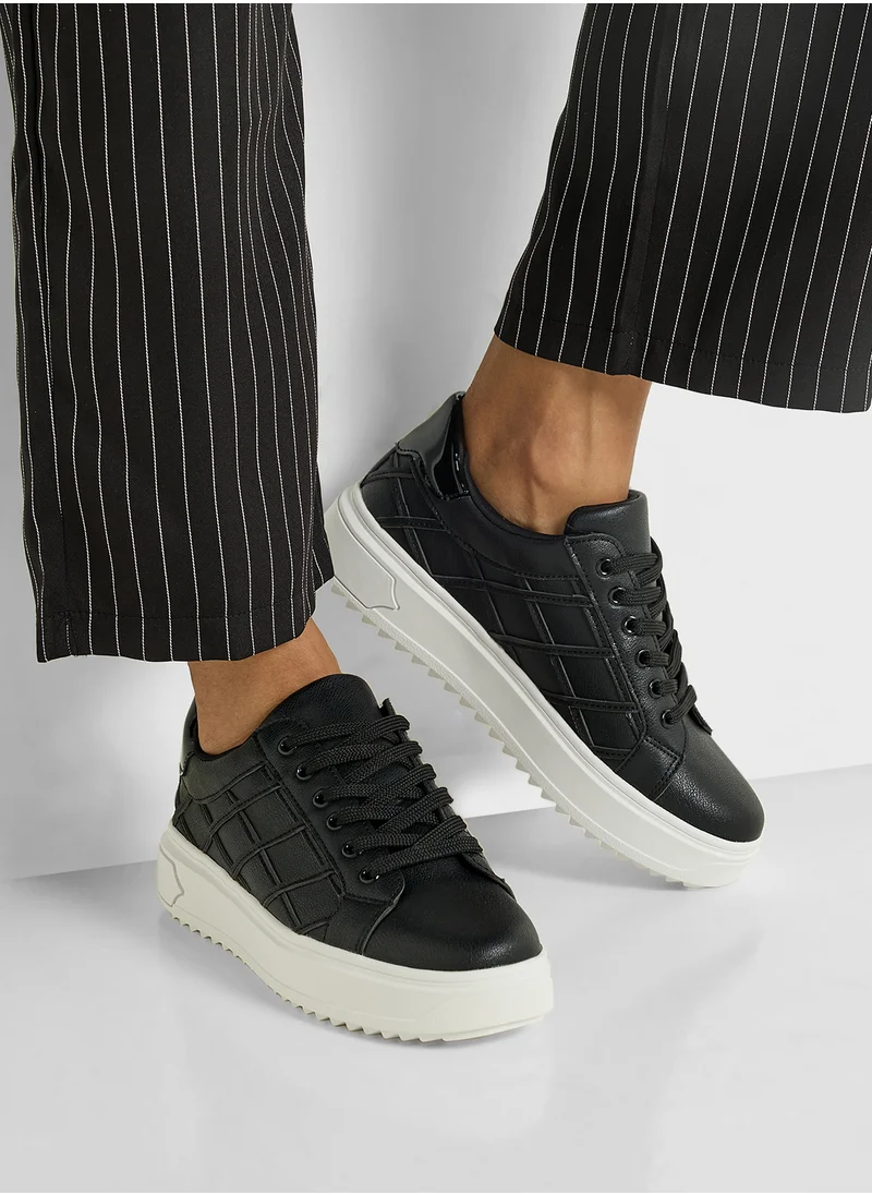 Ginger Stripe Panel Casual Sneakers
