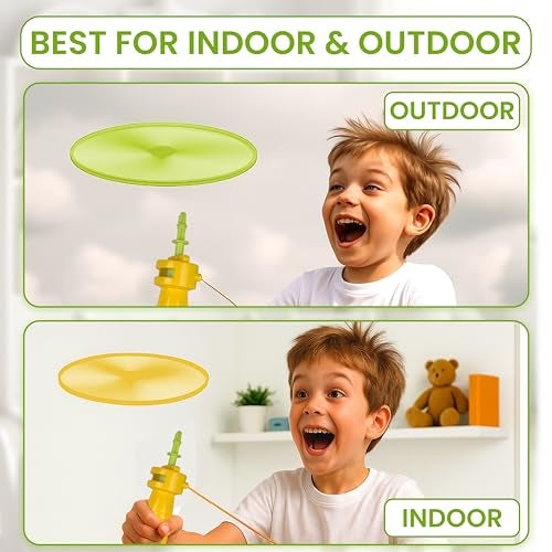 Ratna's Air Spinner Flies Upto 40 Feet High Spinnig Flying Toy for Outdoor Play for Kids - Image 4