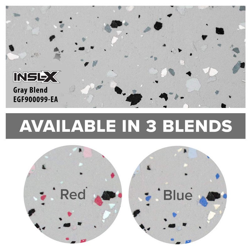 INSL-X PRODUCTS EGF900099-EA Combo Decorative Floor Flakes  12 oz  Gray - Image 2