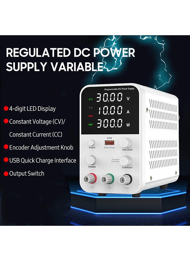 Generic - Bench DC Power Supply Variable 30V 10A Switching Regulated Power Supply - Image 1