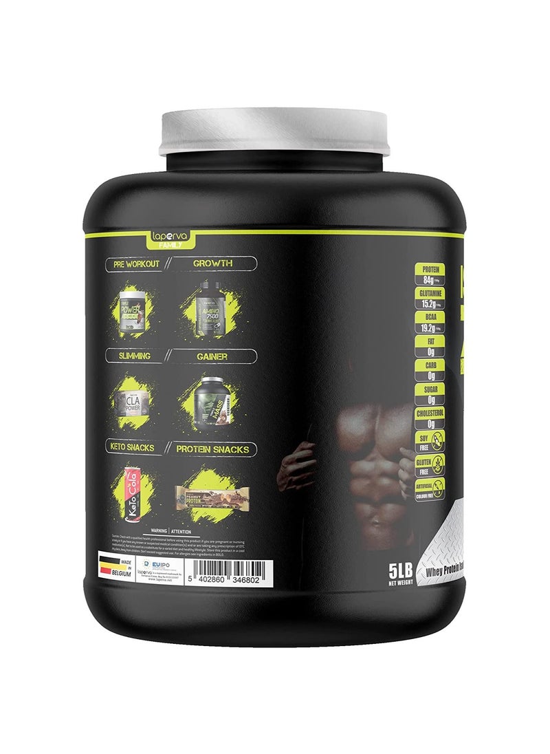 Laperva - Laperva Iso Triple Zero Next Generation Whey Protein Isolate- Cafe Latte, 5 LB - Zero Sugar, Zero Carb, Zero Fat - Rapid Absorption for Muscle Growth and Recovery - Soy-Free, Gluten-Free - Image 1