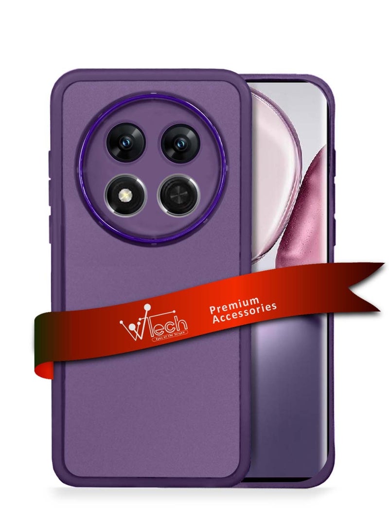 دبليو تيك هونر X9c 5G 2024 / هونر ماجيك 7 لايت 5 جي 2025 هاتف ناعم شفاف من مادة البولي يوريثان من مادة البولي يوريثان سيليكون رفيعة للغاية أنيق غطاء غطاء خلفي للكاميرا مطلي بالكهرباء - بنفسجي الباذنجان - Image 1