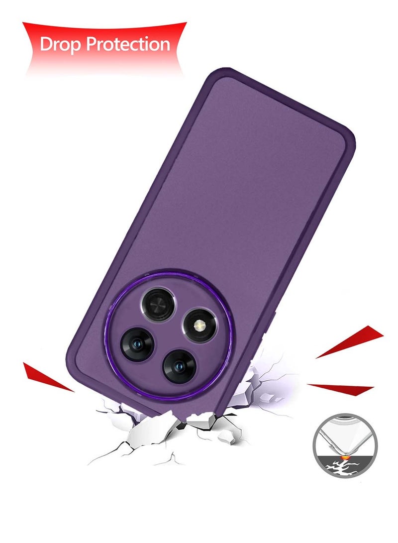 دبليو تيك هونر X9c 5G 2024 / هونر ماجيك 7 لايت 5 جي 2025 هاتف ناعم شفاف من مادة البولي يوريثان من مادة البولي يوريثان سيليكون رفيعة للغاية أنيق غطاء غطاء خلفي للكاميرا مطلي بالكهرباء - بنفسجي الباذنجان - Image 3