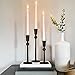 SUJUN Iron Taper Candle Holder - Set of 3 Decorative Candle Stand, Candlestick Holder for Wedding, Dinning, Party - Image 2