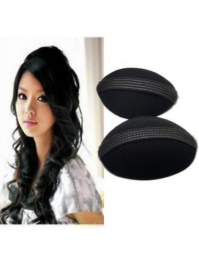 FOK Oval Synthetic Fibre Hair Volumizer Banana Bumpits And Tic Tac Clip Base Hair Puff Maker Set (Black) Combo Pack Of 7 - Image 5