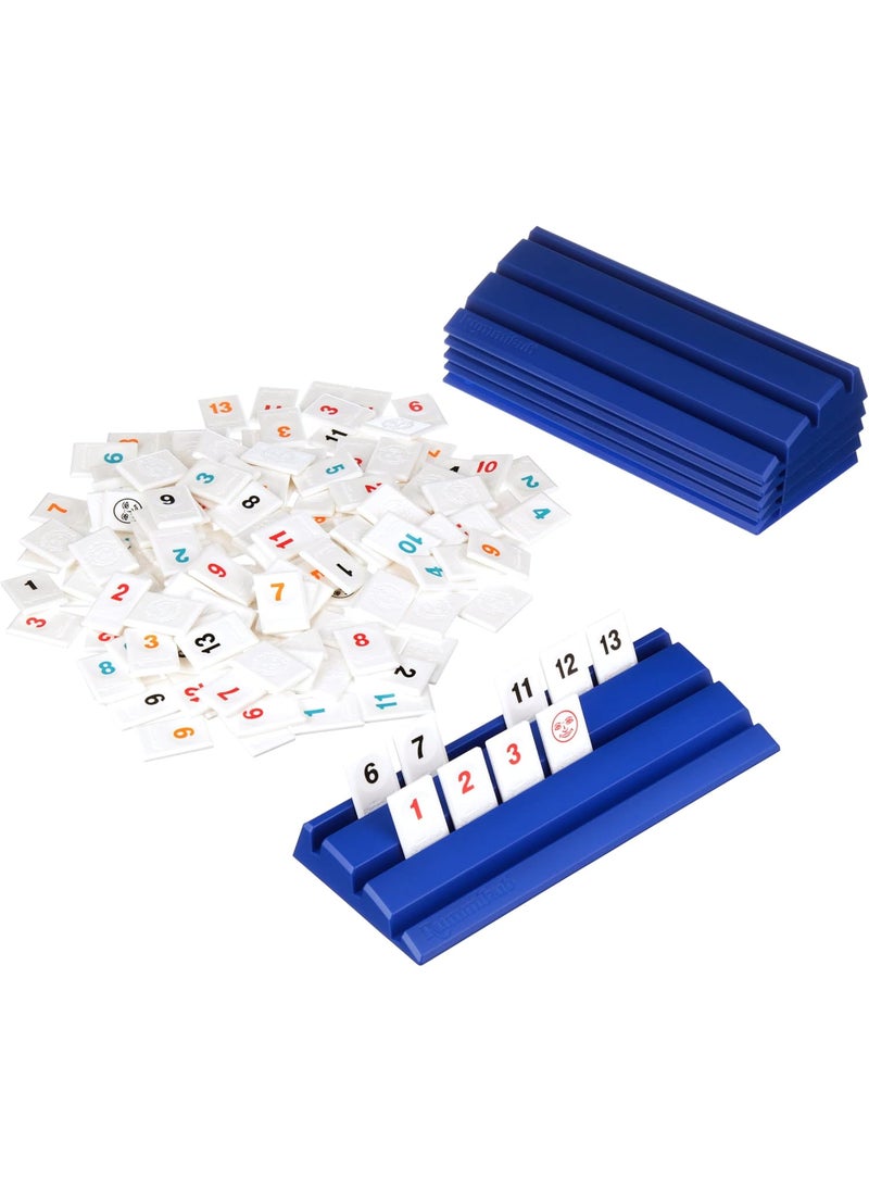 Pressman Rummikub Six Player Edition  The Classic Rummy Tile Game  More Tiles and More Players for More Fun by Pressman  Blue  - Image 4