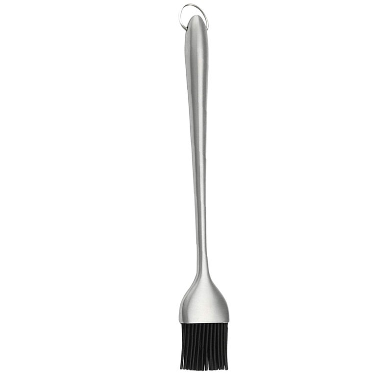Heat Resistance Silicone Brush with Stainless Steel Handle Oil Sauce Cream Brush for Barbecue BBQ Meat Cakes Pastries - Image 4