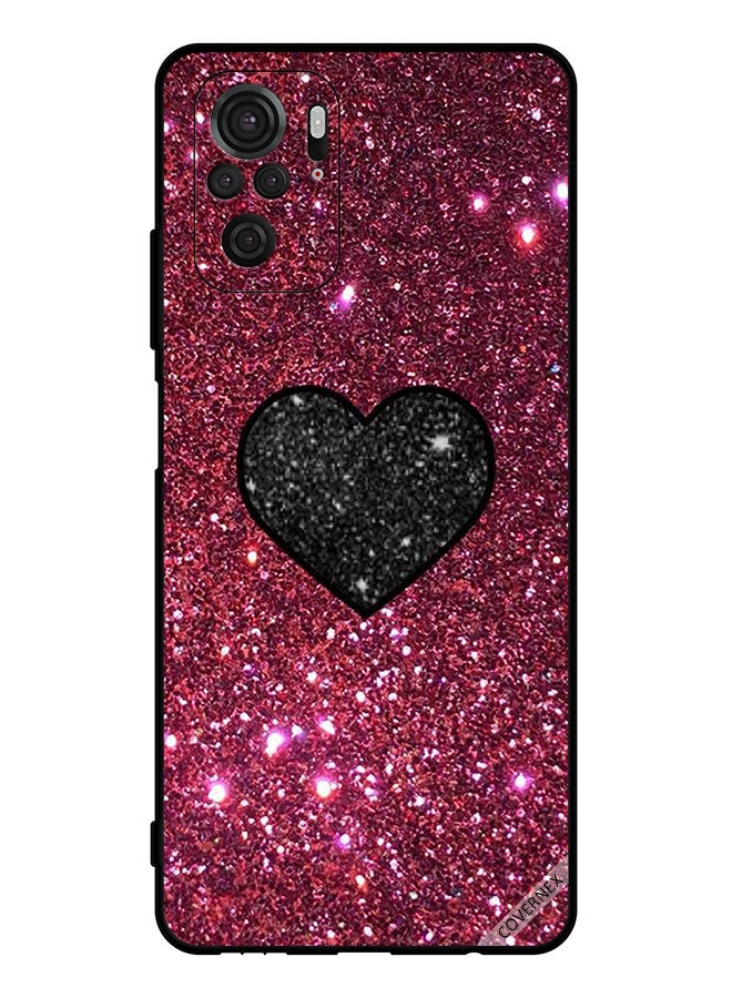 Covernex Protective Case Cover For Xiaomi Redmi Note 10 4g Heart In Glitters - Image 1