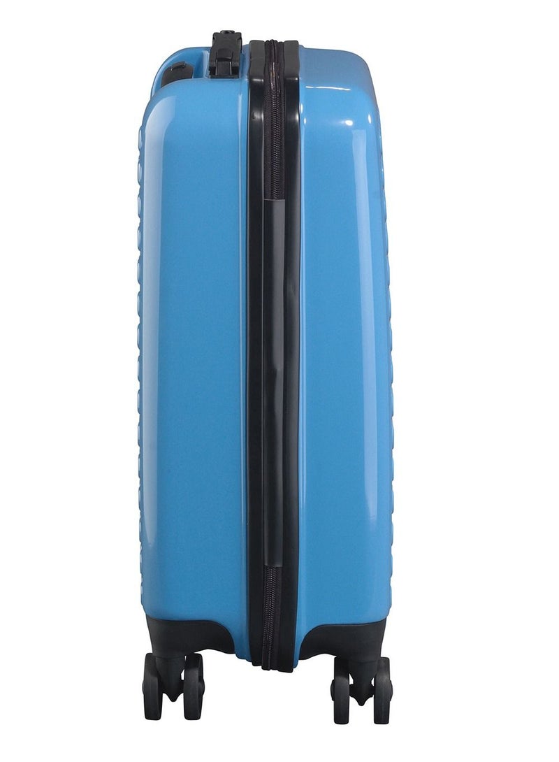 DOT-DROPS Chapter 2 PC Hardside Suitcase Trolley Carry-on Luggage 55 cm Cabin Blue - Image 4