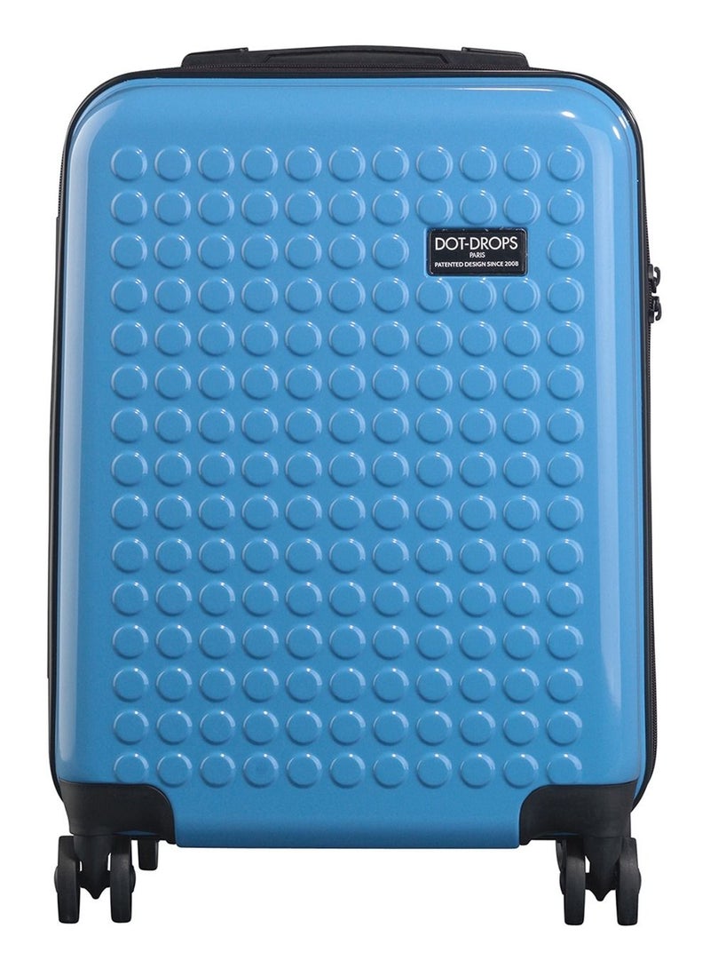 DOT-DROPS Chapter 2 PC Hardside Suitcase Trolley Carry-on Luggage 55 cm Cabin Blue - Image 2