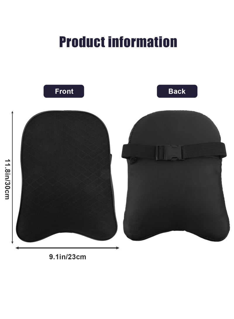 HomarKet Car Seat Headrest Neck Pillow Ergonomic Car Neck Pillow Durable Neck Pillow 100% Pure Memory Foam Car Neck Support Relieve Neck Pain Adjustable Neck Pillow Black - Image 2