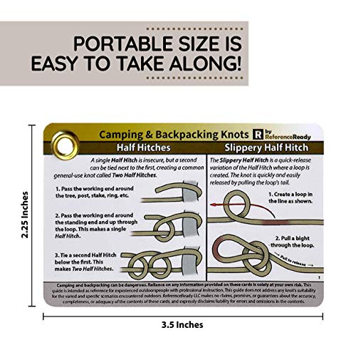 ReferenceReady Knot Tying Kit - Outdoor Knots Pocket Guide, Webbing, and Paracord for Practicing Camping, Backpacking, & Scouting Knots - Image 5